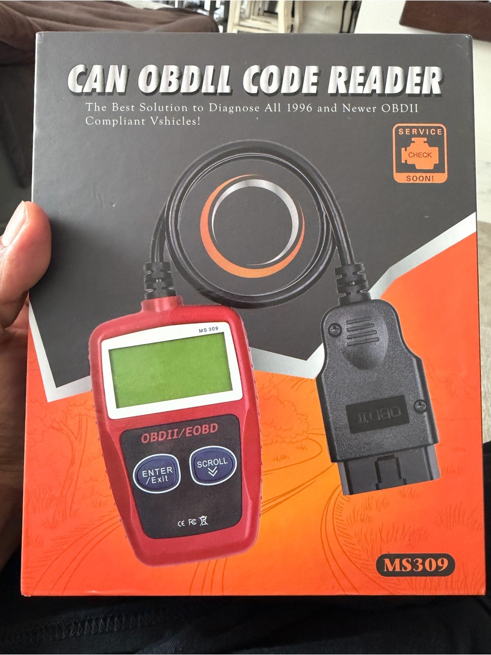 OBDII Code Reader MS309 - Red